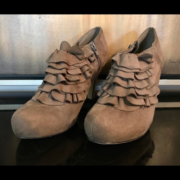 Madden Girl Taupe Ankle Bootie - Picture 2 of 4